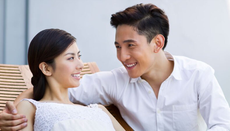Happy marriage couple